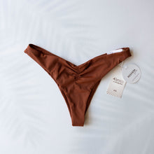 Load image into Gallery viewer, AMALFI Cheeky Bikini Bottoms in Rust
