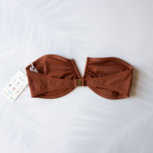 Load image into Gallery viewer, AMALFI Bandeau Bikini Top in Rust
