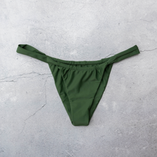 Load image into Gallery viewer, LEVANZO Ruched Bikini Bottom in Fern
