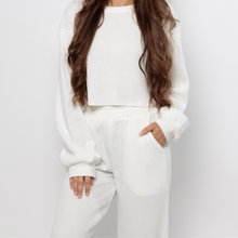 Cargar imagen en el visor de la galería, CAPRI wide leg pants &quot;White&quot;
