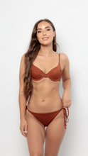 Load image into Gallery viewer, SORRENTO Side Tie Bikini Bottom in Rust
