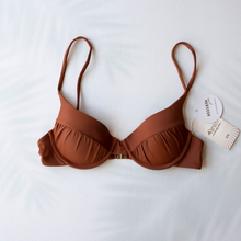 Load image into Gallery viewer, SORRENTO Balconette Bikini Top in Rust
