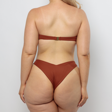 Load image into Gallery viewer, AMALFI Cheeky Bikini Bottoms in Rust
