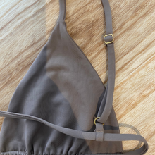 Load image into Gallery viewer, ISCHIA Triangle Bikini Top in Taupe
