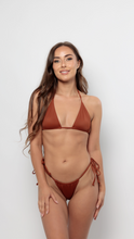 Load image into Gallery viewer, POSITANO Triangle Halter Bikini Top in Rust
