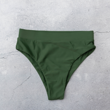 Load image into Gallery viewer, TROPEA High Waisted Bikini Bottom in Fern
