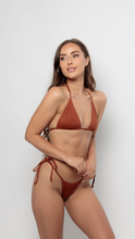 Load image into Gallery viewer, POSITANO Triangle Halter Bikini Top in Rust
