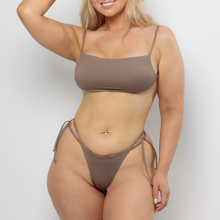 Load image into Gallery viewer, GIGI Thong Bikini Bottom in Taupe
