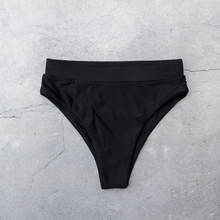 Load image into Gallery viewer, TROPEA High Waisted Bikini Bottom in Nero
