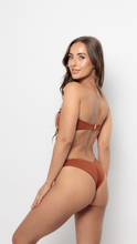 Load image into Gallery viewer, AMALFI Cheeky Bikini Bottoms in Rust
